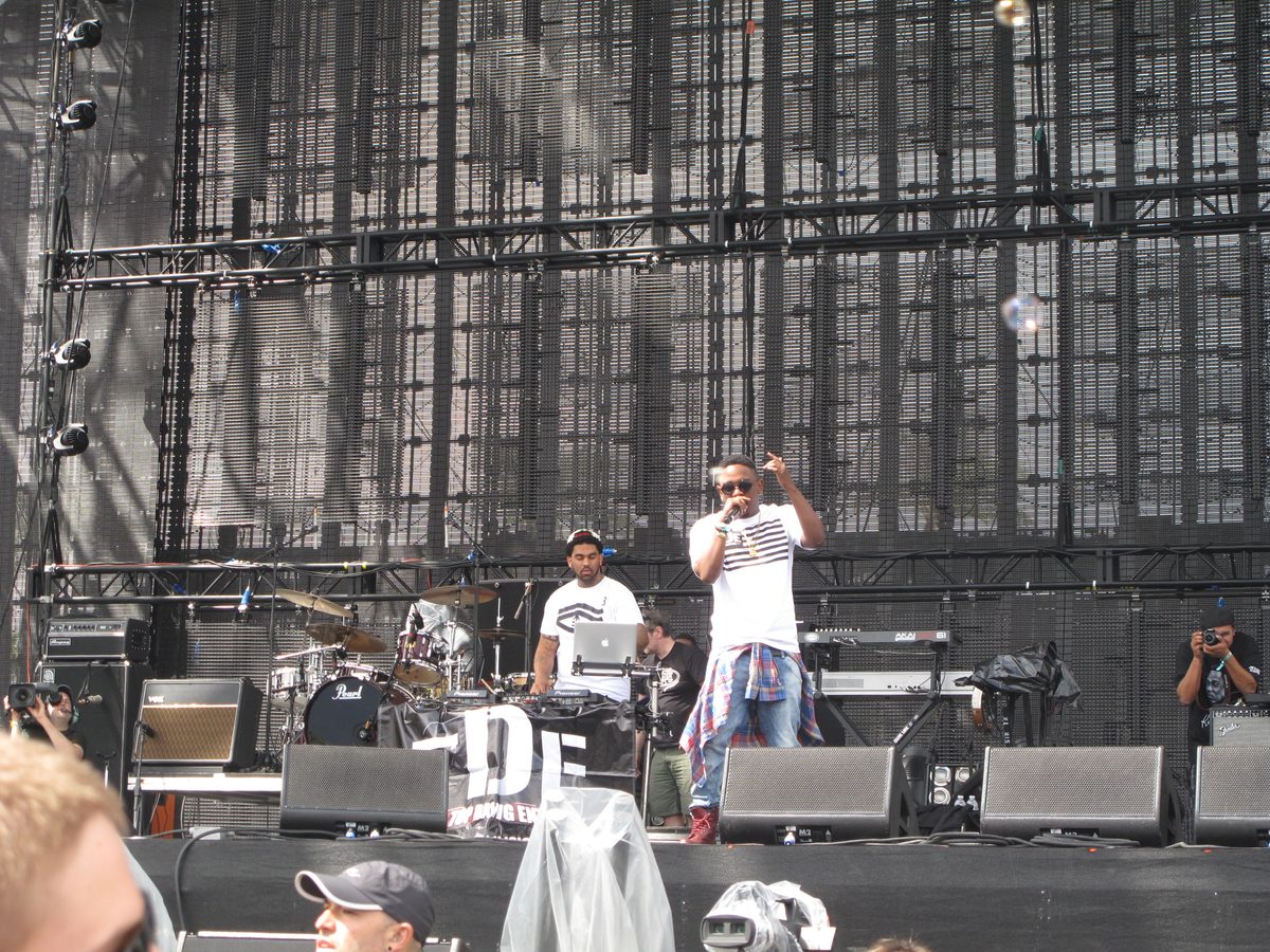 Kendrick Lamar performing, 2012