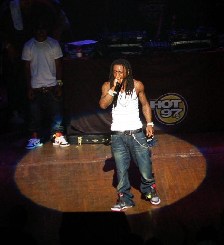 Lil Wayne performing at Beacon Theatre
